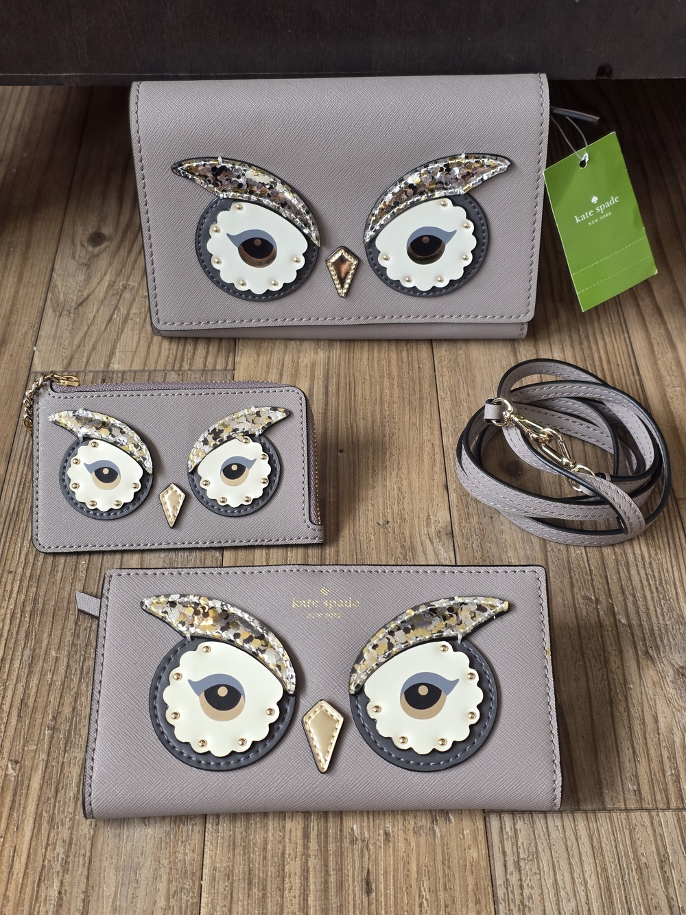 Kate Spade New York "Star Bright" Owl Collection - 3 Piece Set